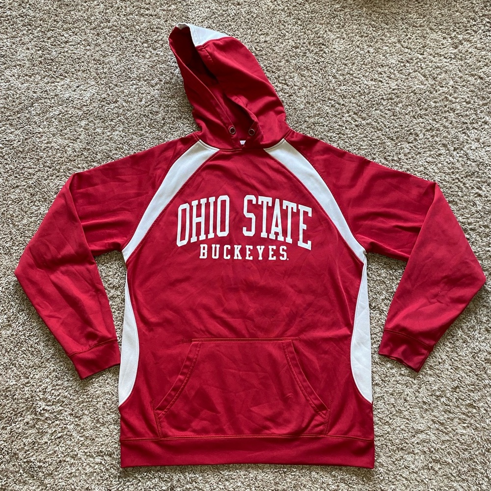 Ohio State Buckeyes NCAA Authentic Apparel‎ Hoodie Red Men’s Size MEDIUM